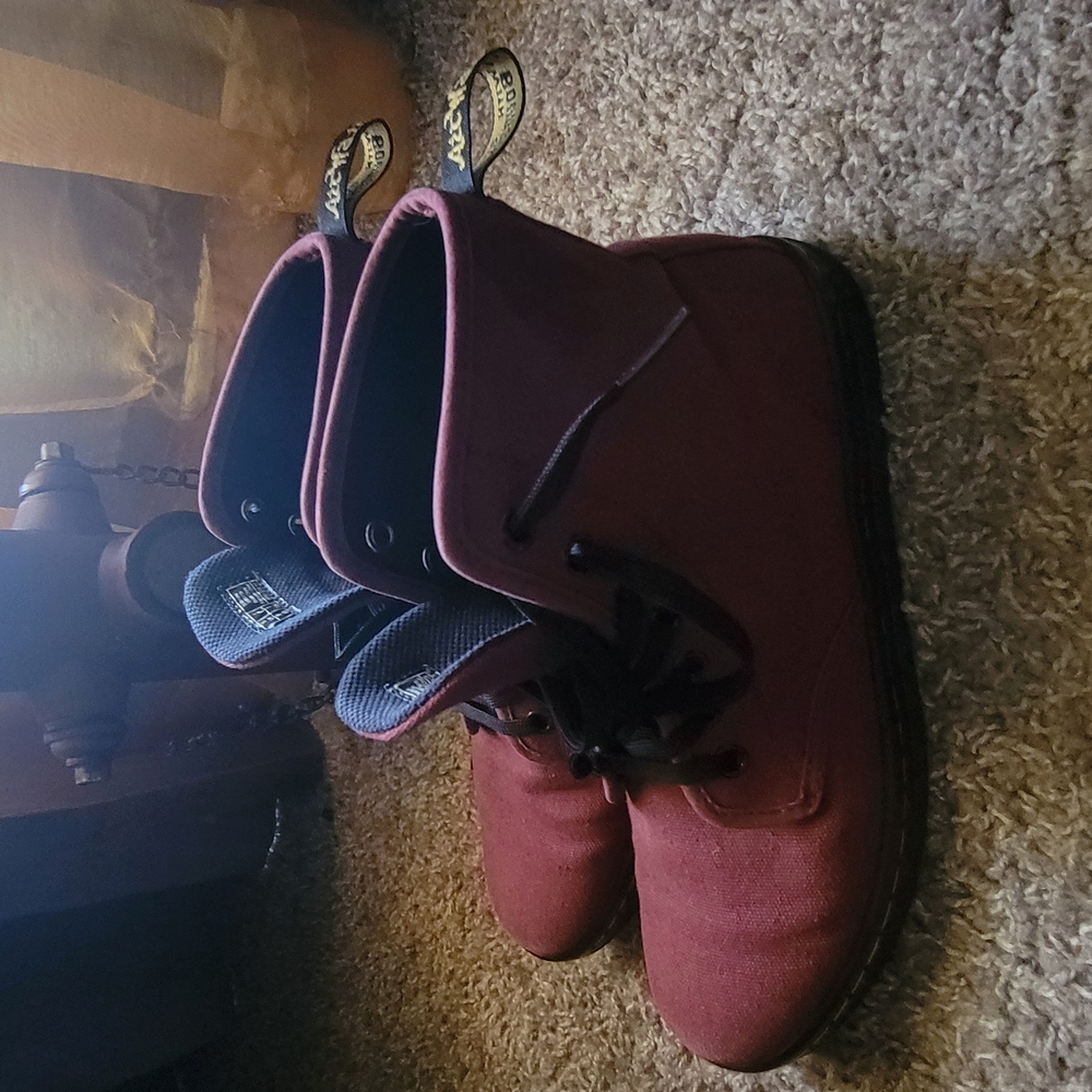 Dr. Martens Burgundy Ankle Boots